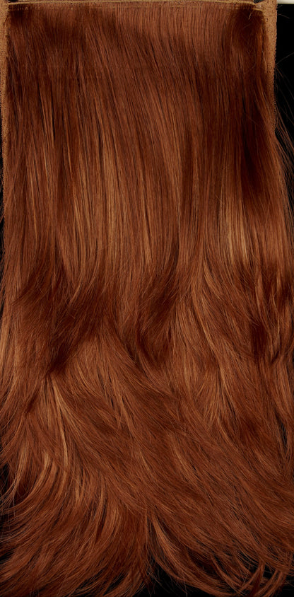 130H | Copper red with dark strawberry blonde highlights