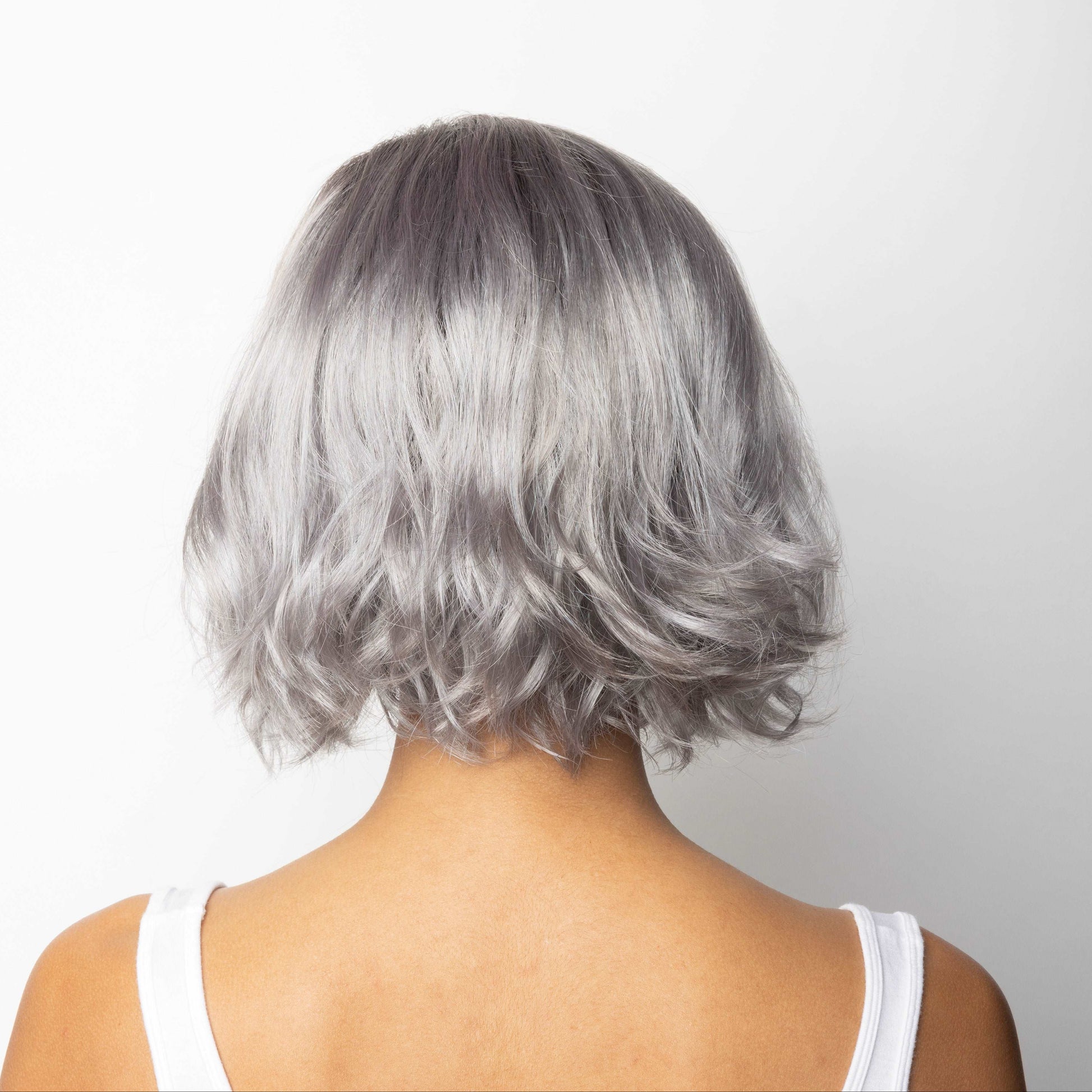 Adeline back view shown in Smoky Gray