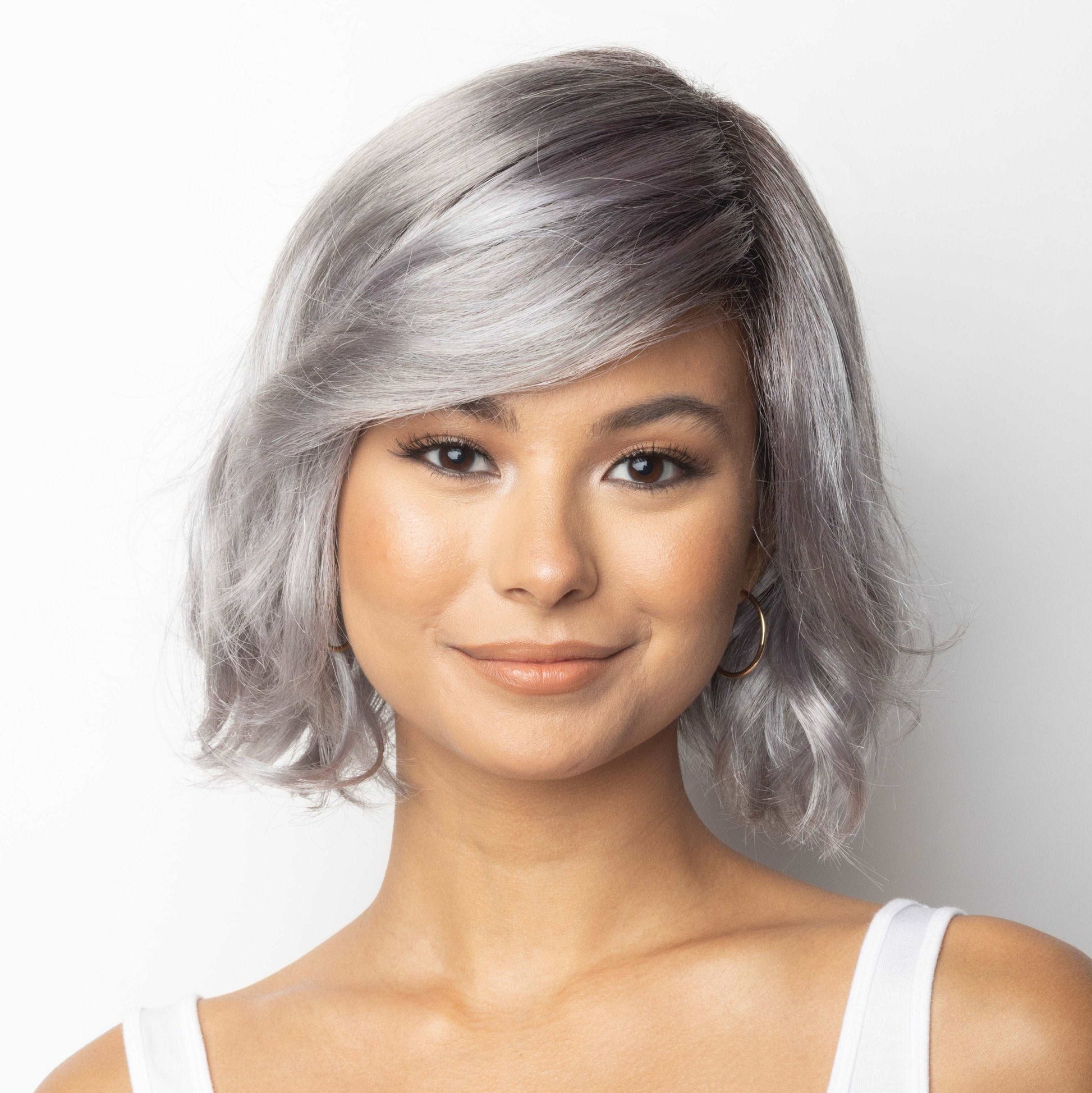 Adeline front view shown in Smoky Gray