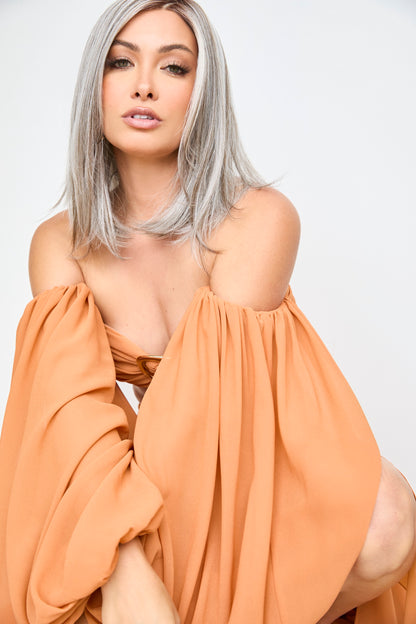 Davina Shown in Slate Chocolate Split