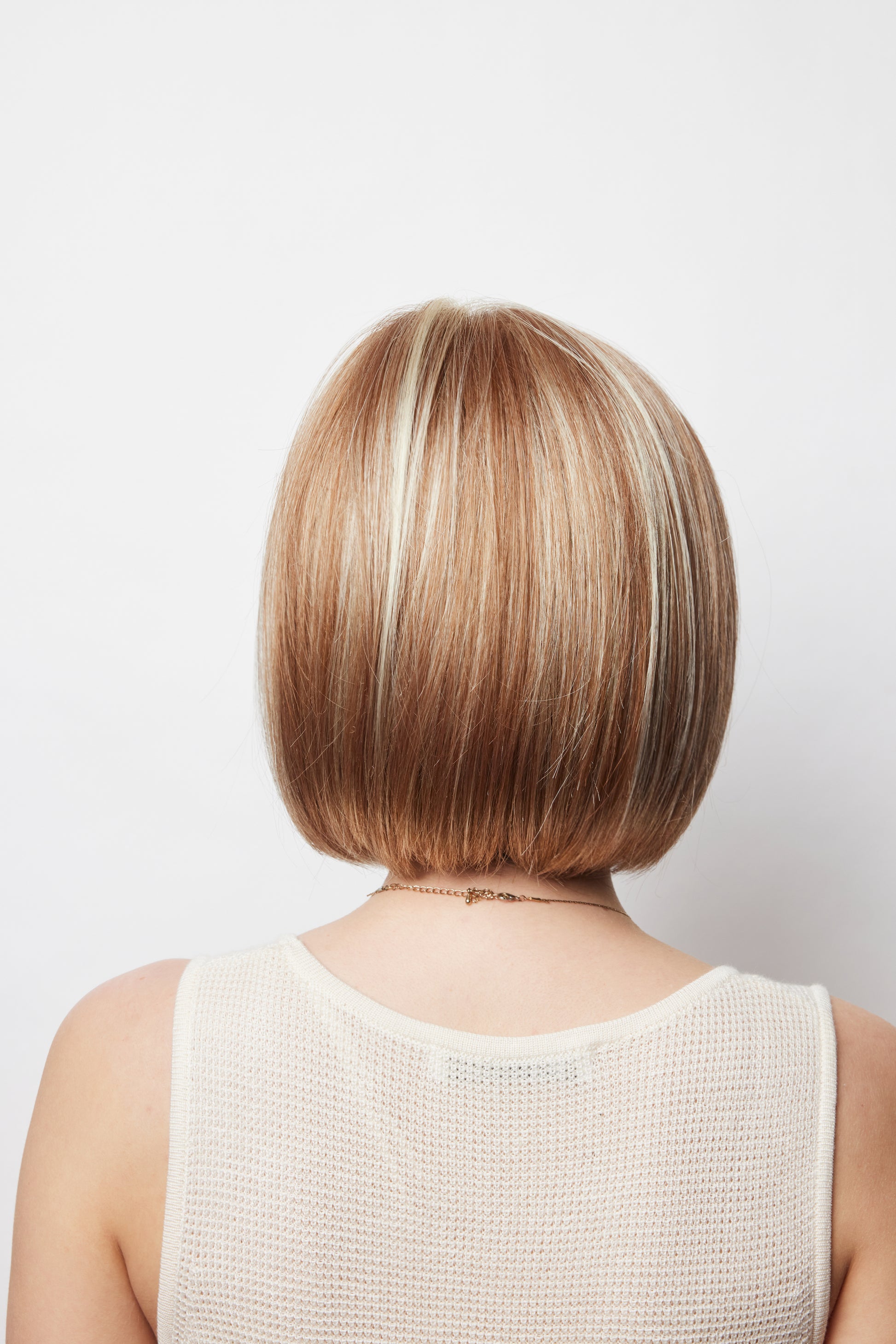 Erika back view shown in Strawberry Swirl