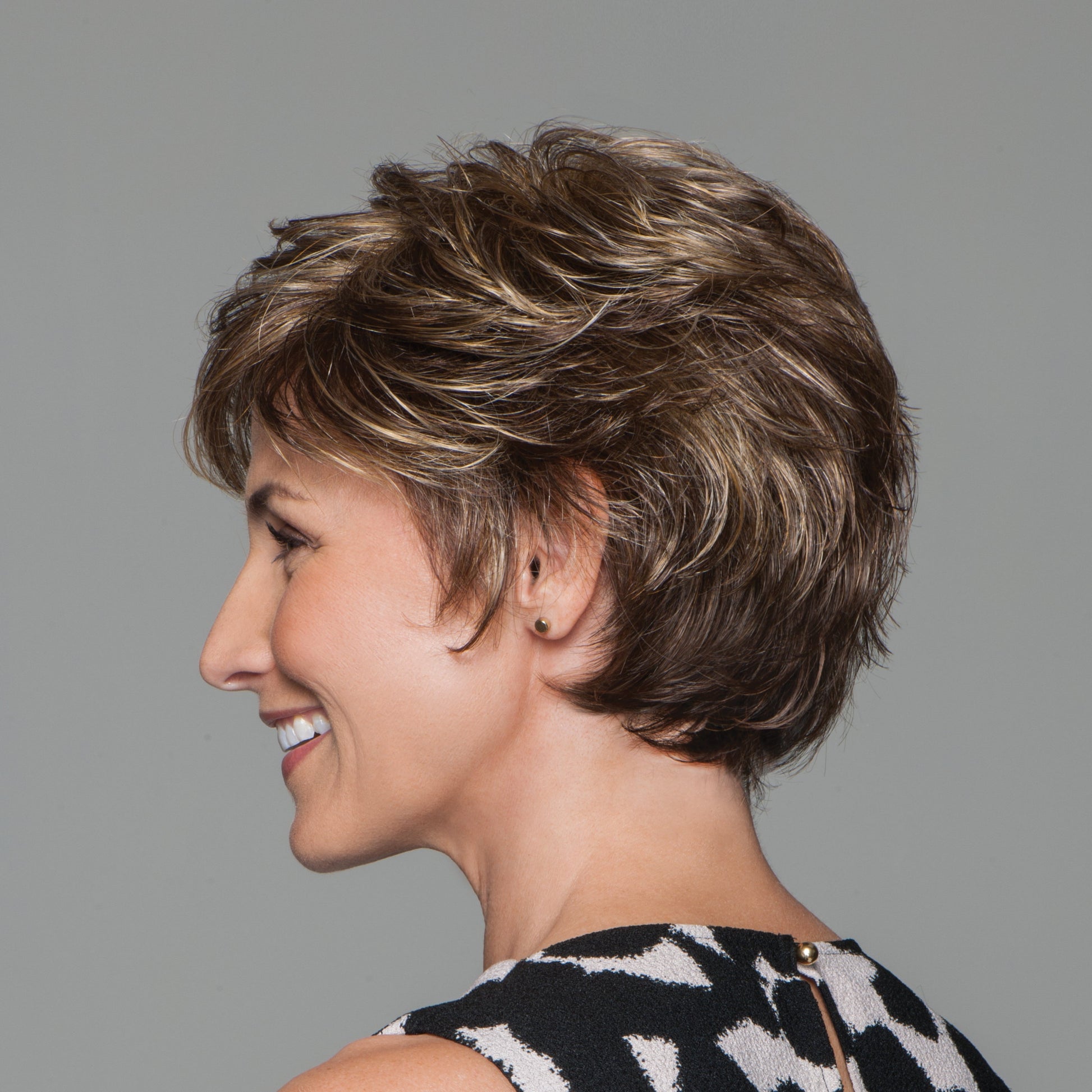 Perk by Gabor side view shown in  G811+ Mahogany Mist