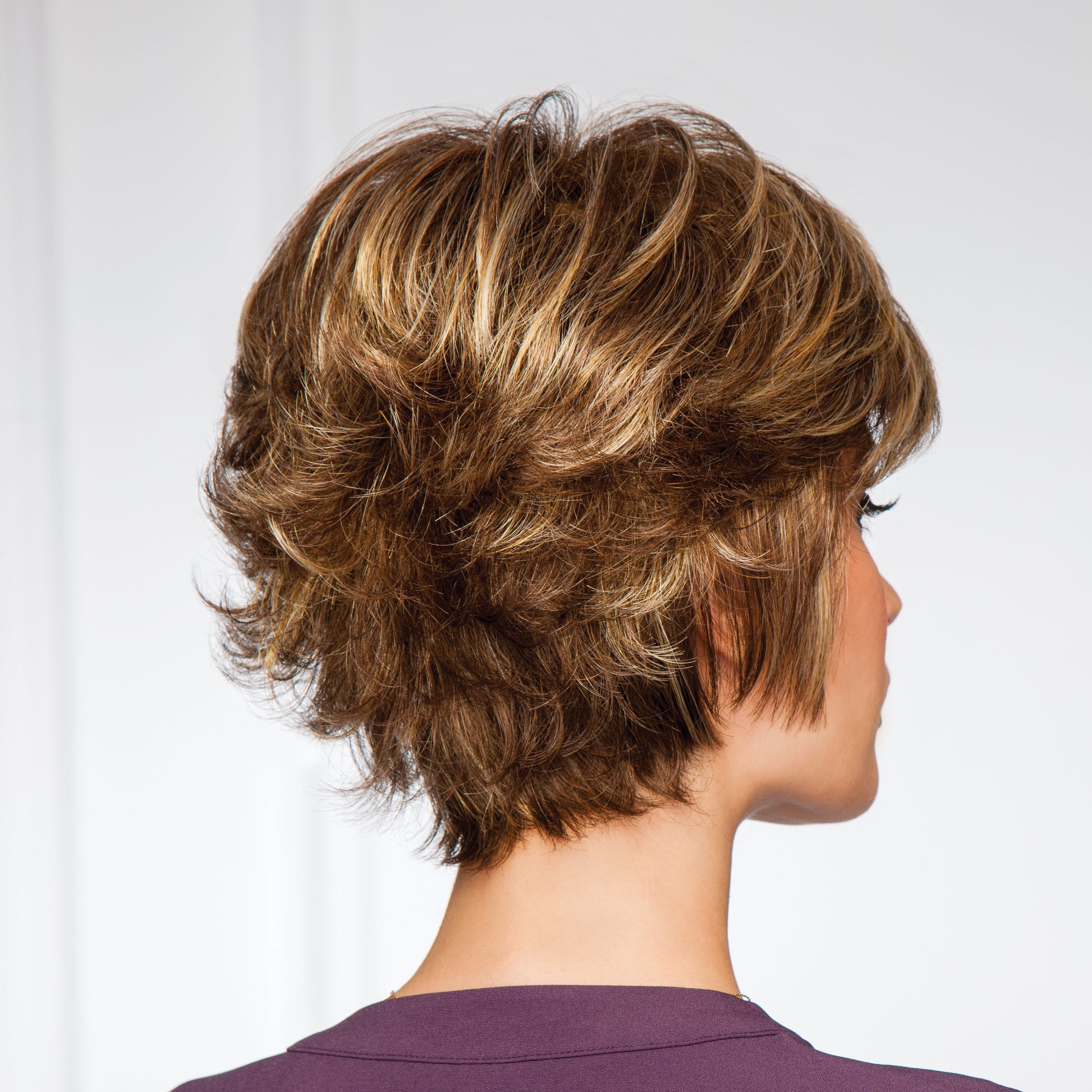 Gala back view shown in G811+ Mahogany Mist