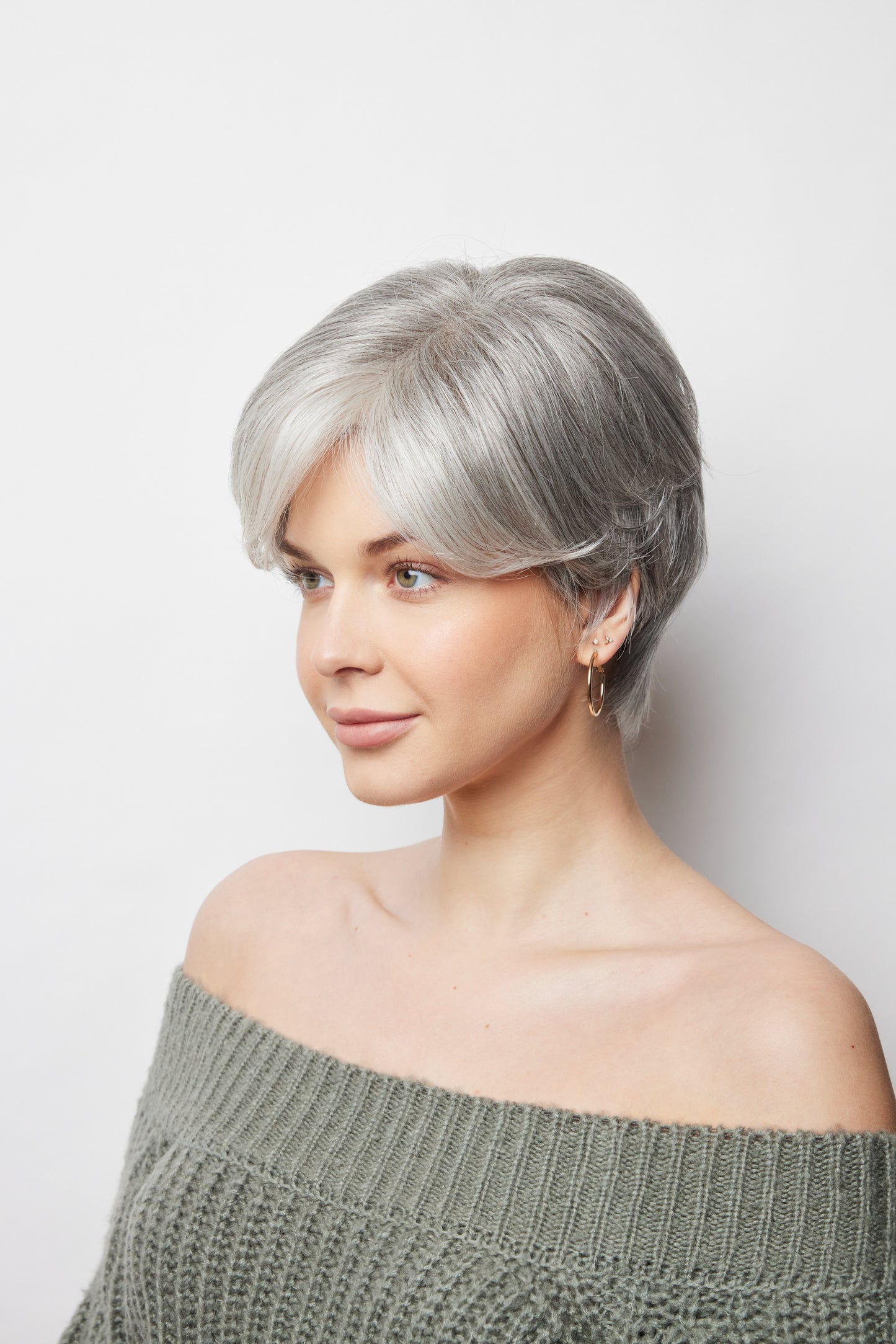Pixie TP Mono side view shown in Silver Stone