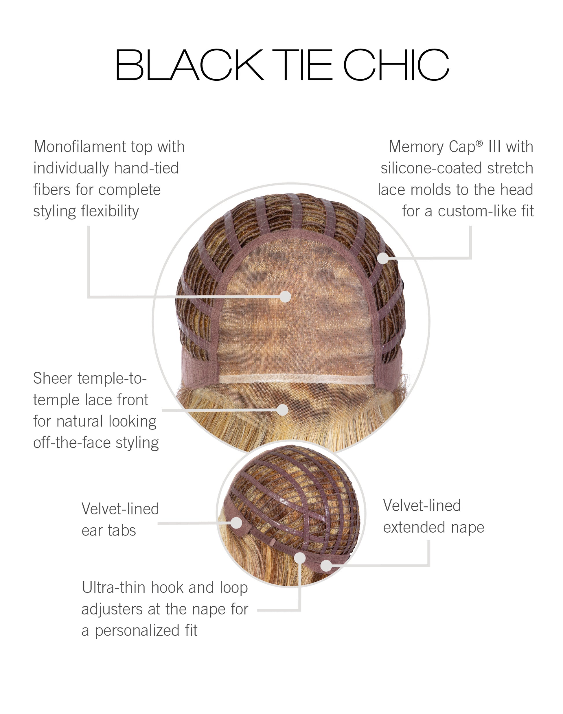 Black Tie Chic Cap Construction