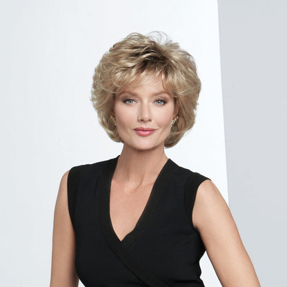 Salsa by Raquel Welch front view shown in SS14/88 SHADED GOLDEN WHEAT 