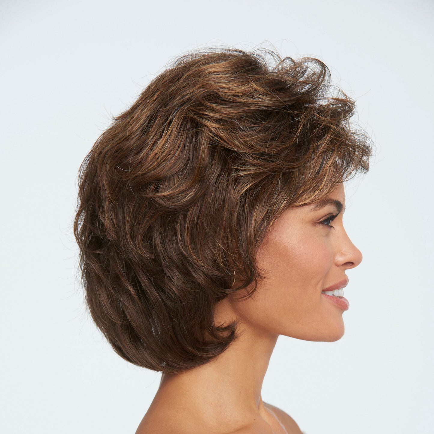Salsa by Raquel Welch side view shown in R829S Glazed Hazelnut