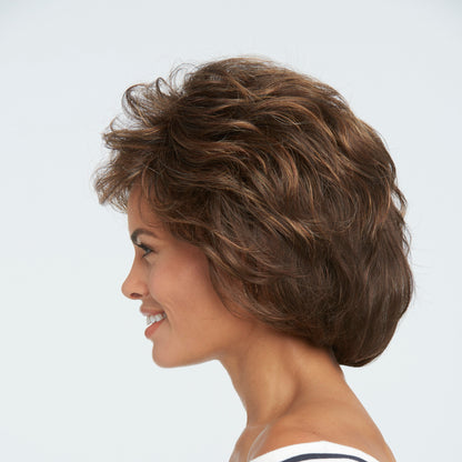 Salsa by Raquel Welch side view shown in R829S Glazed Hazelnut