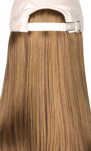 27AH | Dark strawberry blonde with dark blonde highlights