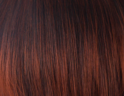 Burgundy Rosa | Darkest Brown Roots w/Burgundy Tips
